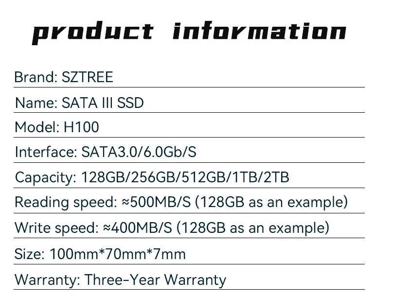 Mulberry OEM 2.5 Inch SATA 3 120 240 480 500 128 256 512 GB 1 2 4 Tb OEM 2.5 Internal SATA 3 SSD