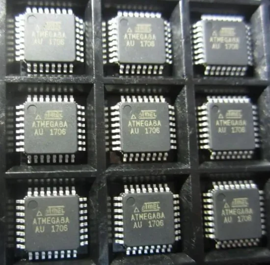 Integrated Circuits MCU 8-Bit 16MHz 8kb Flash 32-Tqfp AVR Series Embedded Microcontrollers IC Chip Atmega8a-Aur