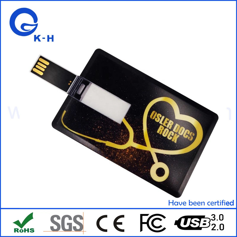 Credit Card USB 2.0 3.0 Flash Memory Drive for Wedding Gift 16GB 32GB 64GB 128GB